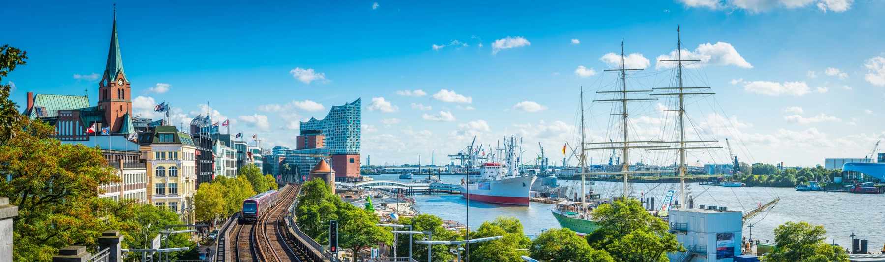 Hamburg Hafen I Stock